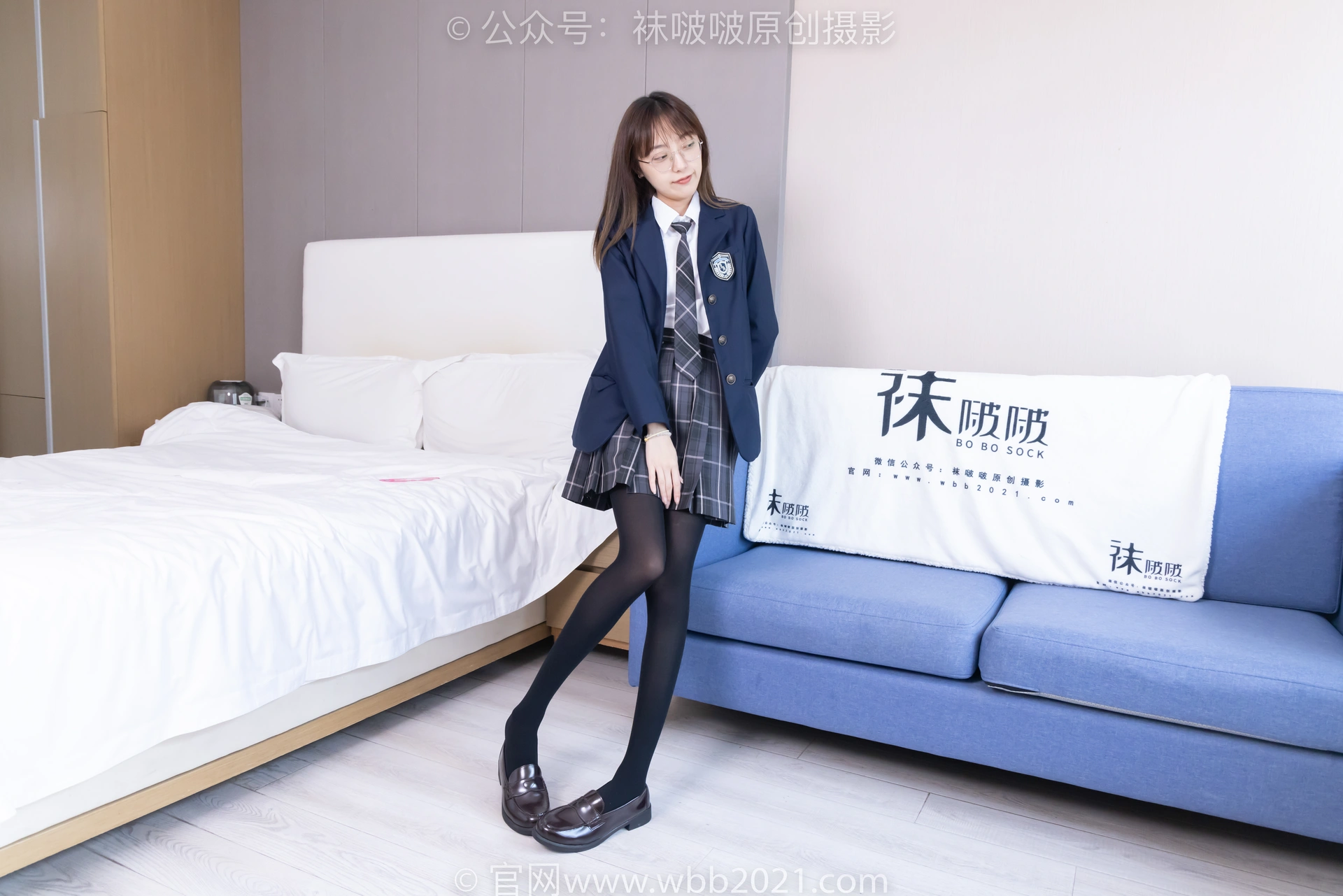 [BoBoSocks袜啵啵] NO.432 稚予-皮鞋、厚黑丝、jk制服（仅花絮版） 1